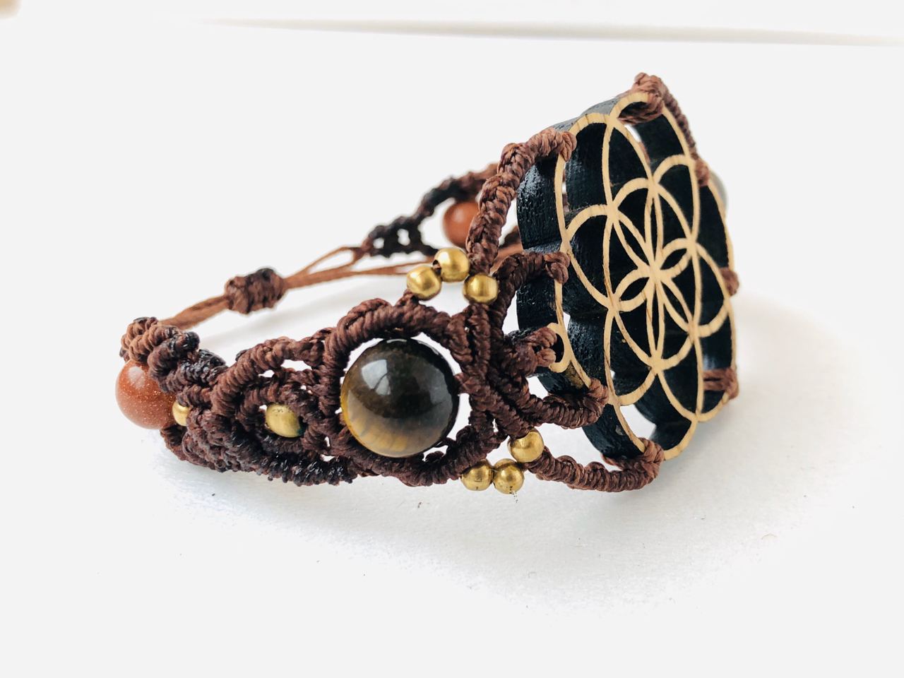 Seed Of Life Wooden Bracelet - Image 9