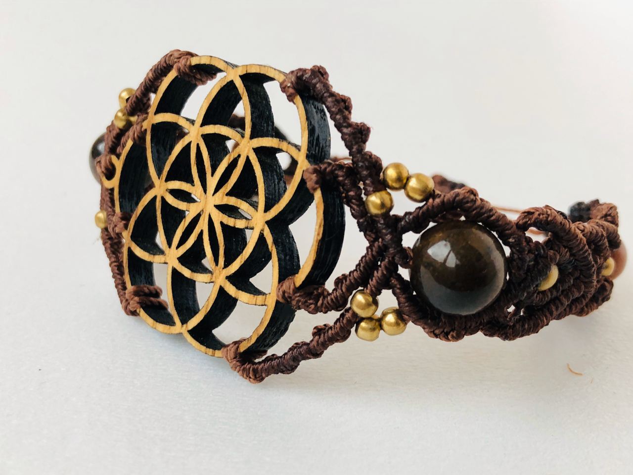Seed Of Life Wooden Bracelet - Image 10