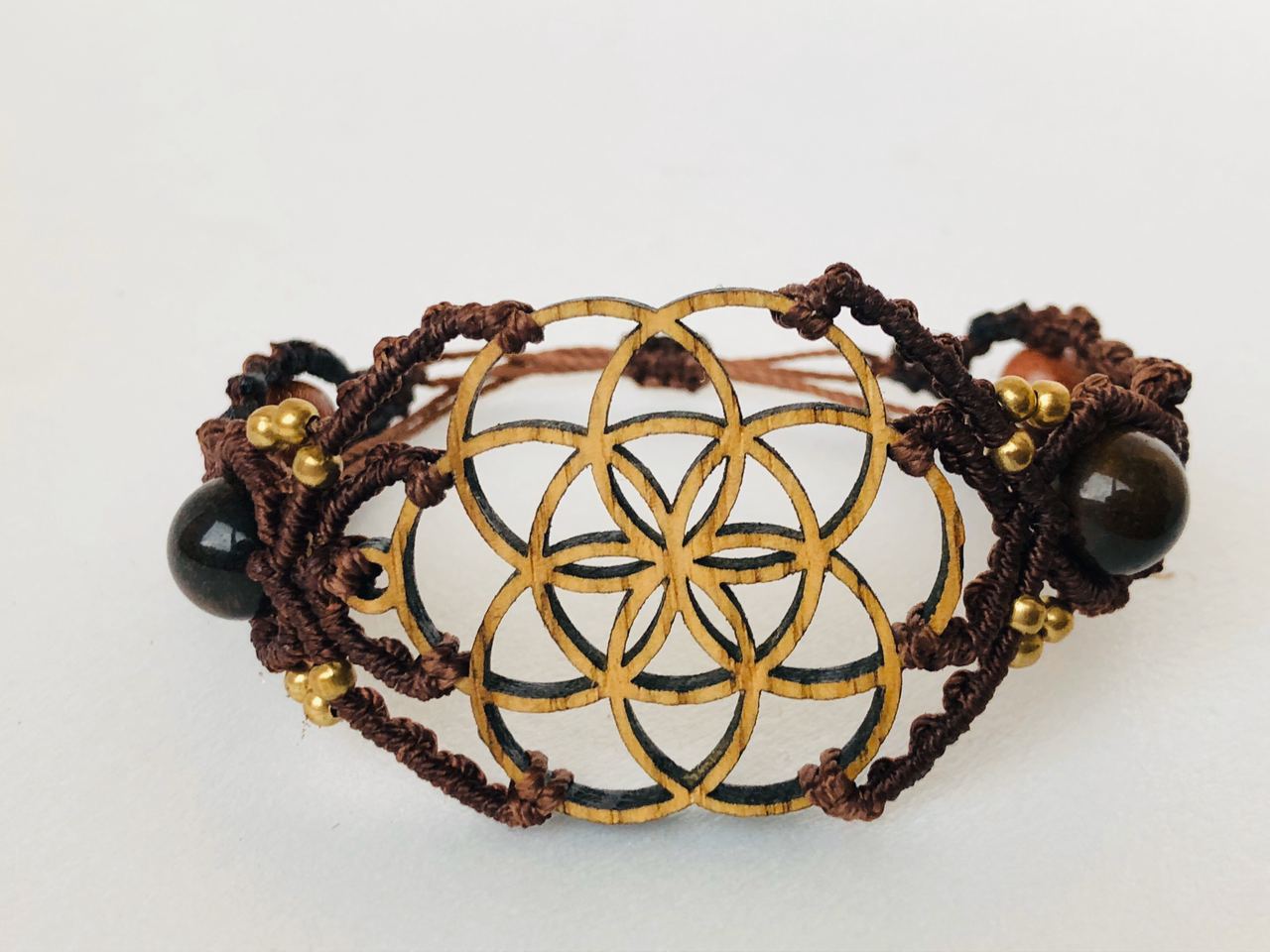 Seed Of Life Wooden Bracelet - Image 7