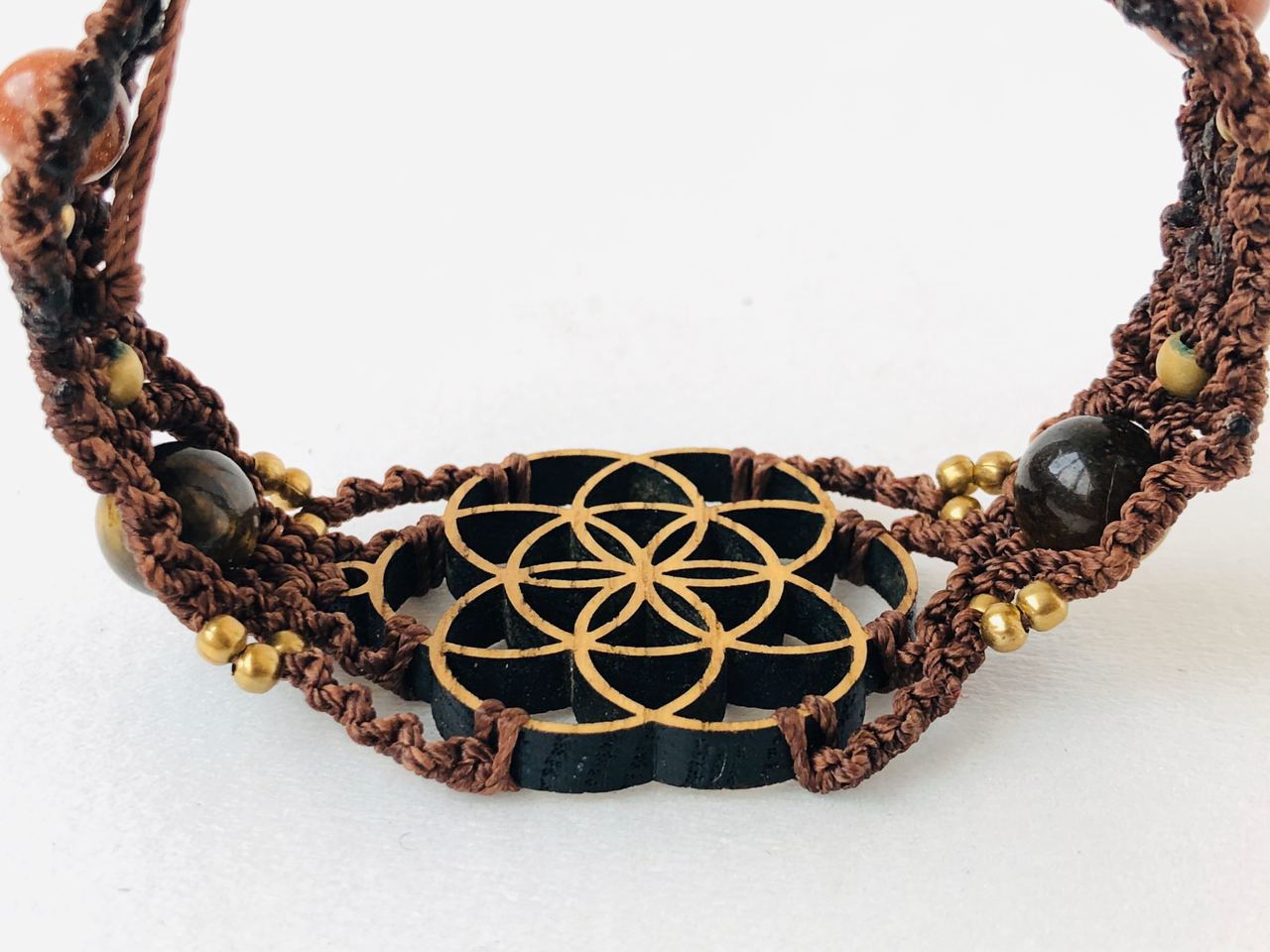 Seed Of Life Wooden Bracelet - Image 8