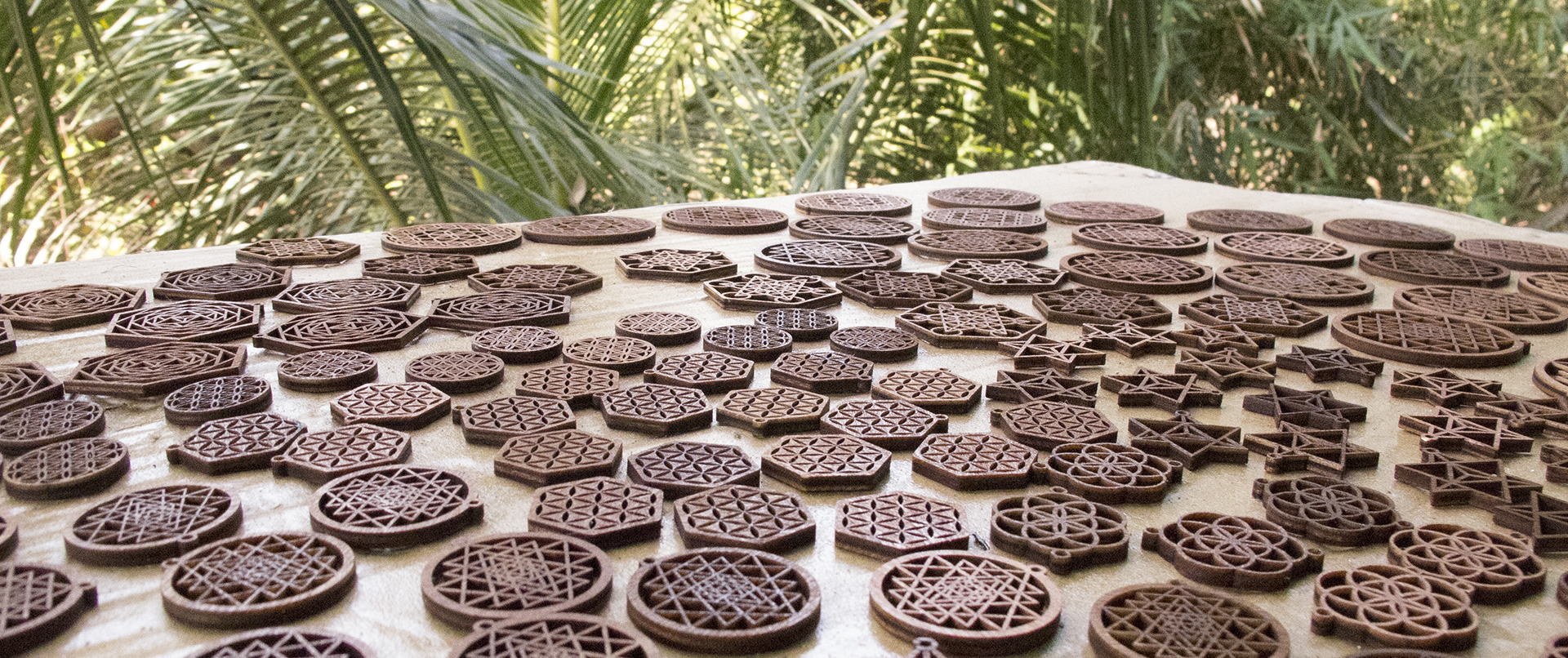 Laser Cut Wooden Sacred Geometry Findings