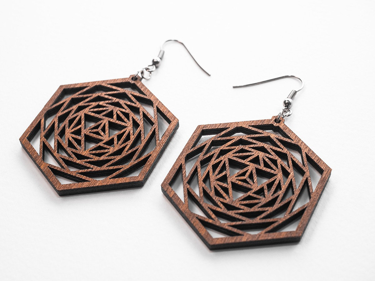 Merkaba Boho Statement Earrings