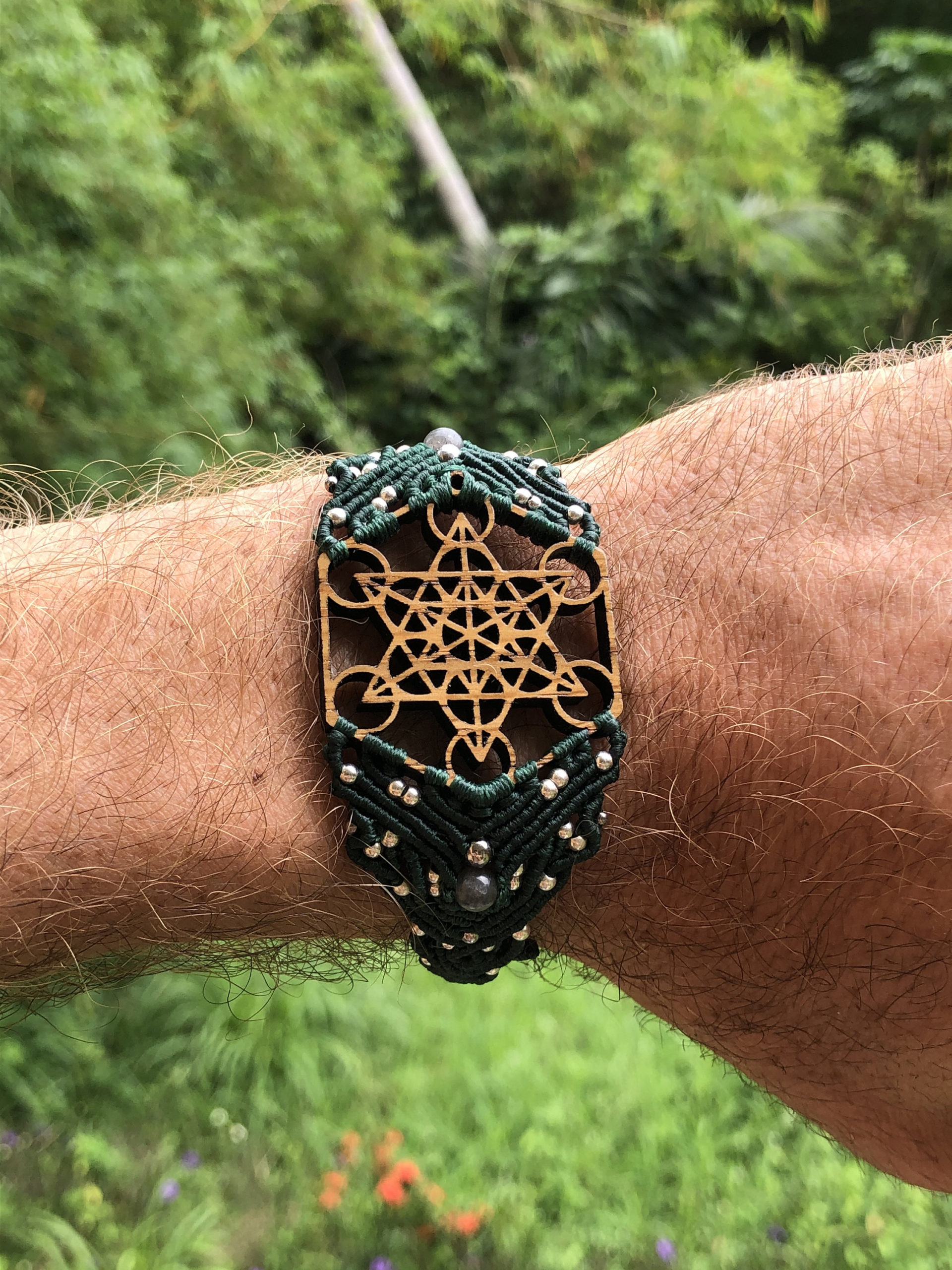 Sacred Geometry Watch bracelet macrame