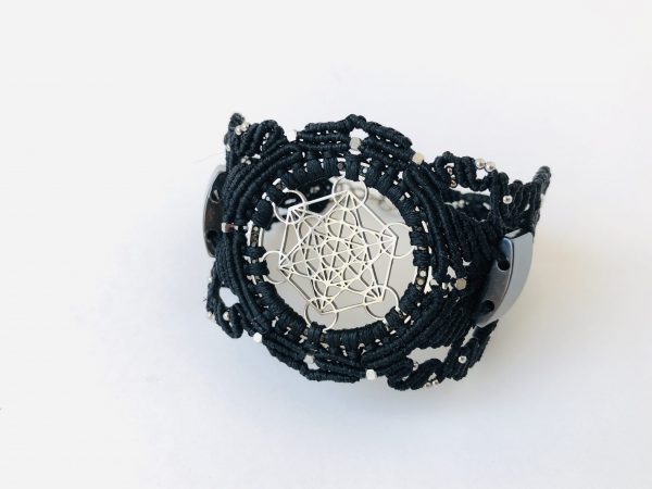 Stainless Steel Sacred Geometry Bracelet - Metatron's Cube bracelet - Image 3