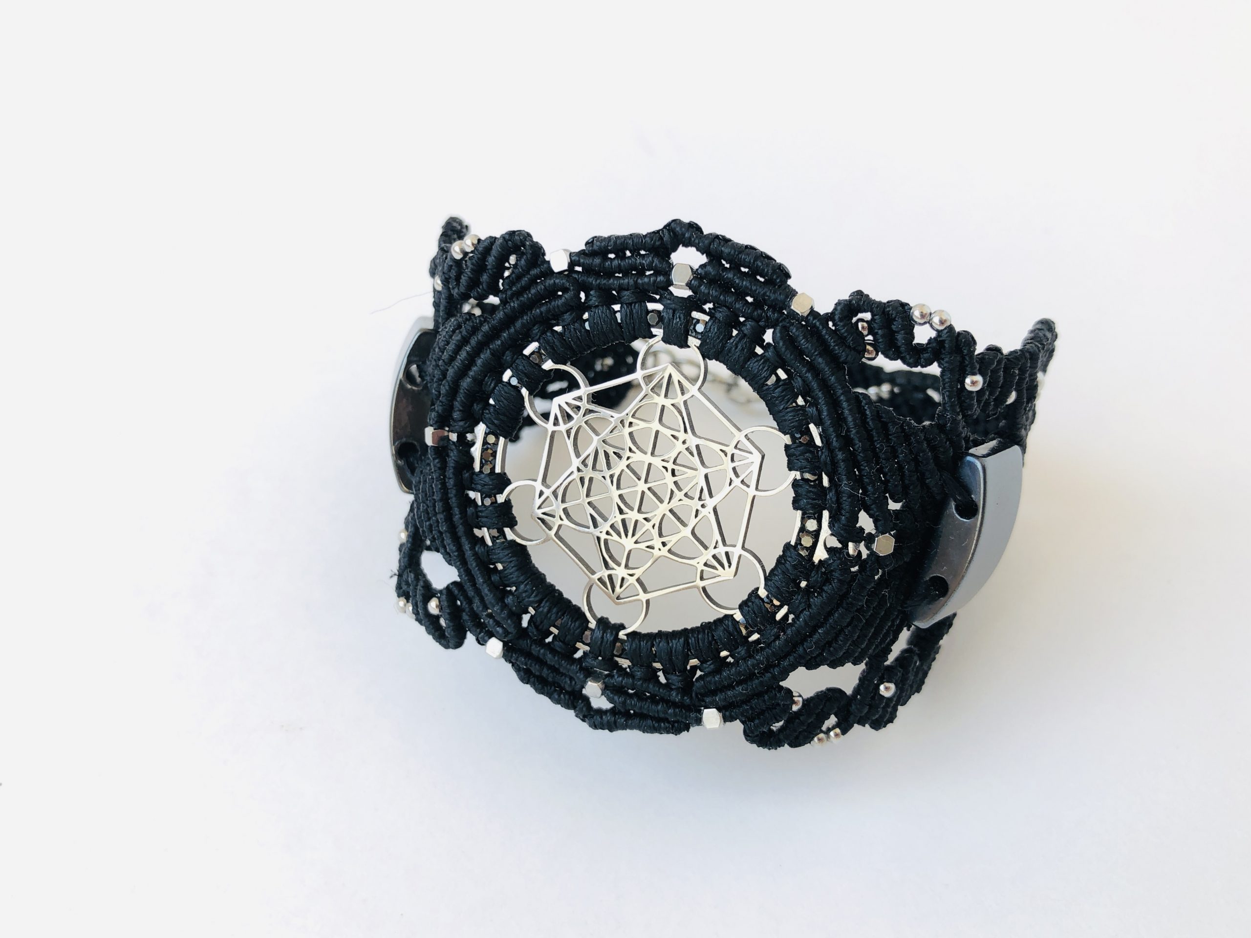 Stainless Steel Sacred Geometry Bracelet - Metatron's Cube bracelet - Image 3