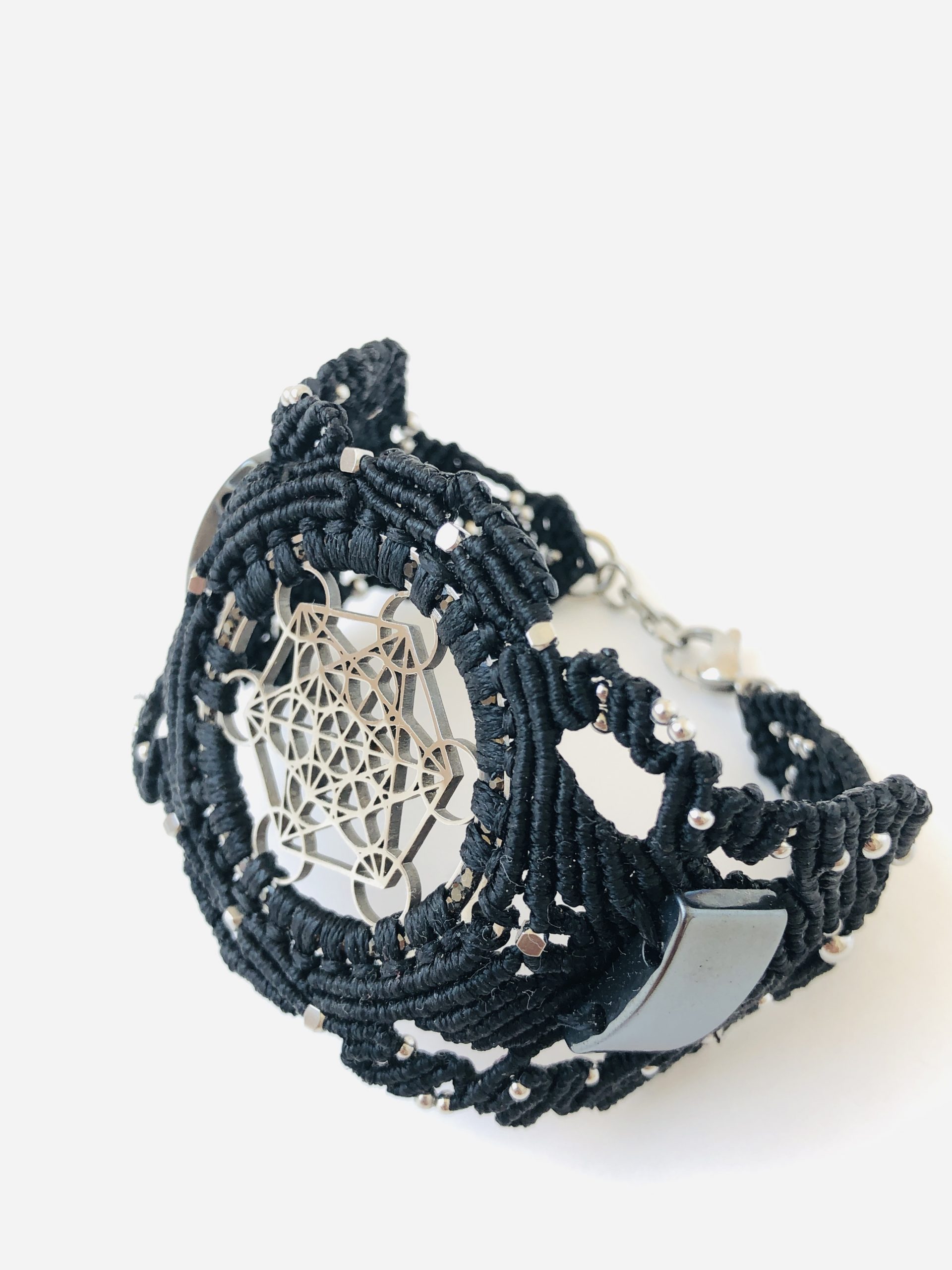 Stainless Steel Sacred Geometry Bracelet - Metatron's Cube bracelet - Image 8