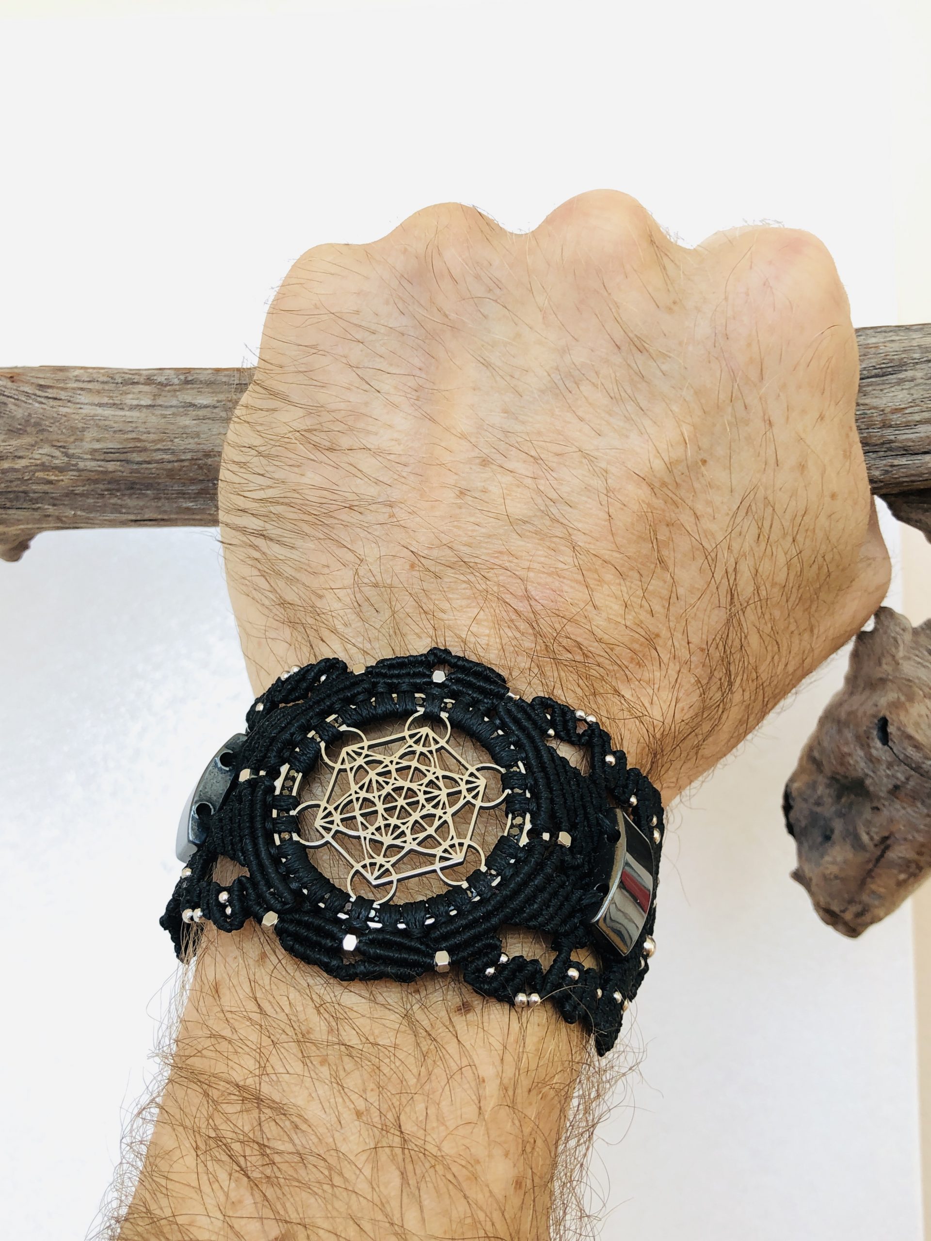 Stainless Steel Sacred Geometry Bracelet Metatron's Cube bracelet