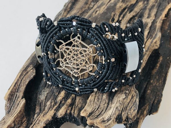 Stainless Steel Sacred Geometry Bracelet - Metatron's Cube bracelet - Image 4