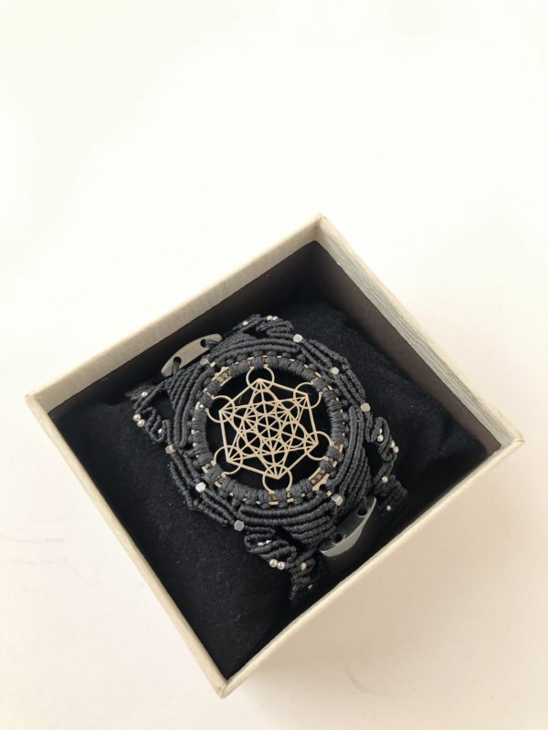 Stainless Steel Sacred Geometry Bracelet - Metatron's Cube bracelet - Image 5
