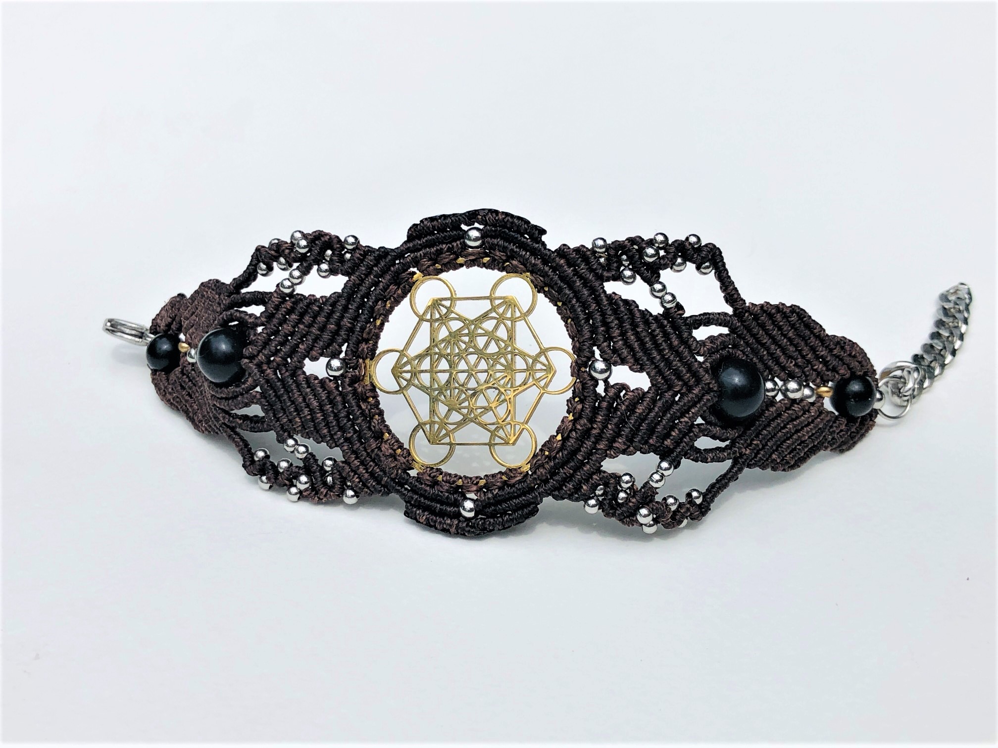 Sacred Geometry Brown Bracelet Metatron - Image 6