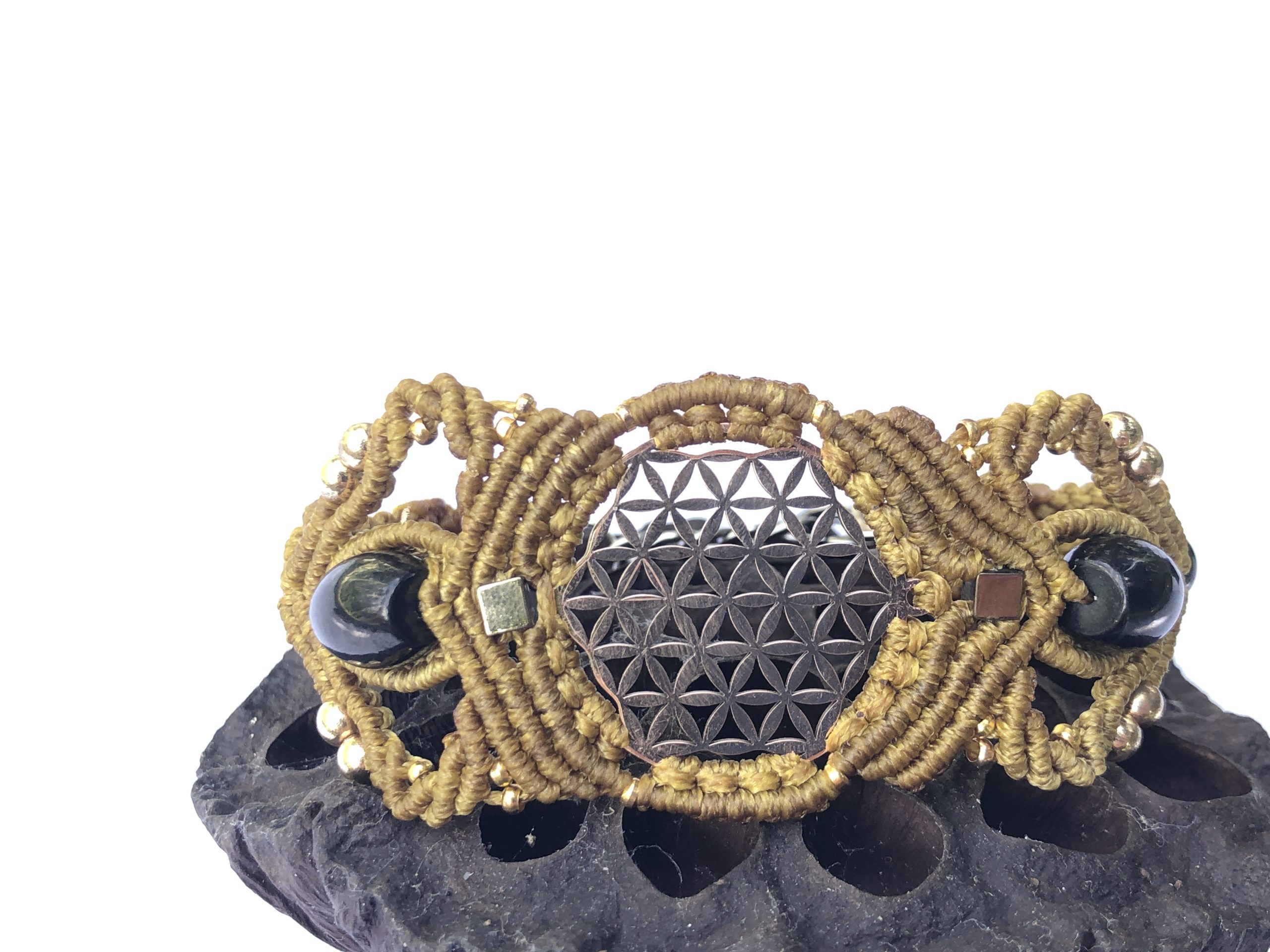 Flower Of Life Shungite Bracelet - Image 3