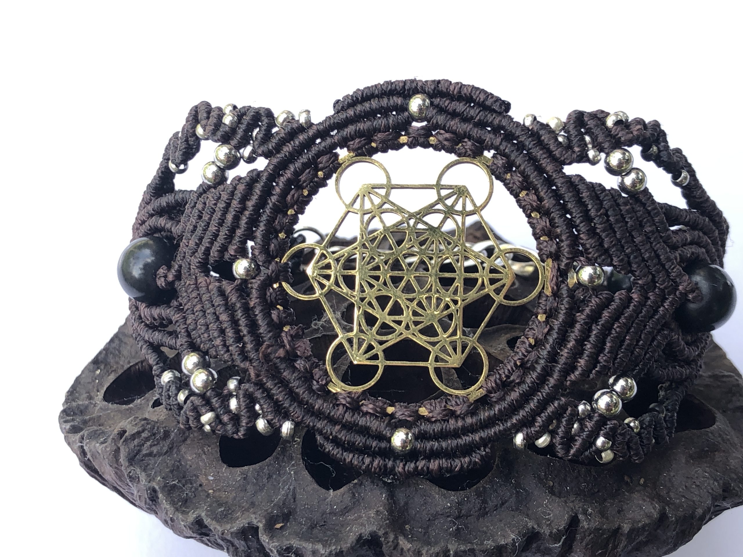 Sacred Geometry Brown Bracelet Metatron - Image 8