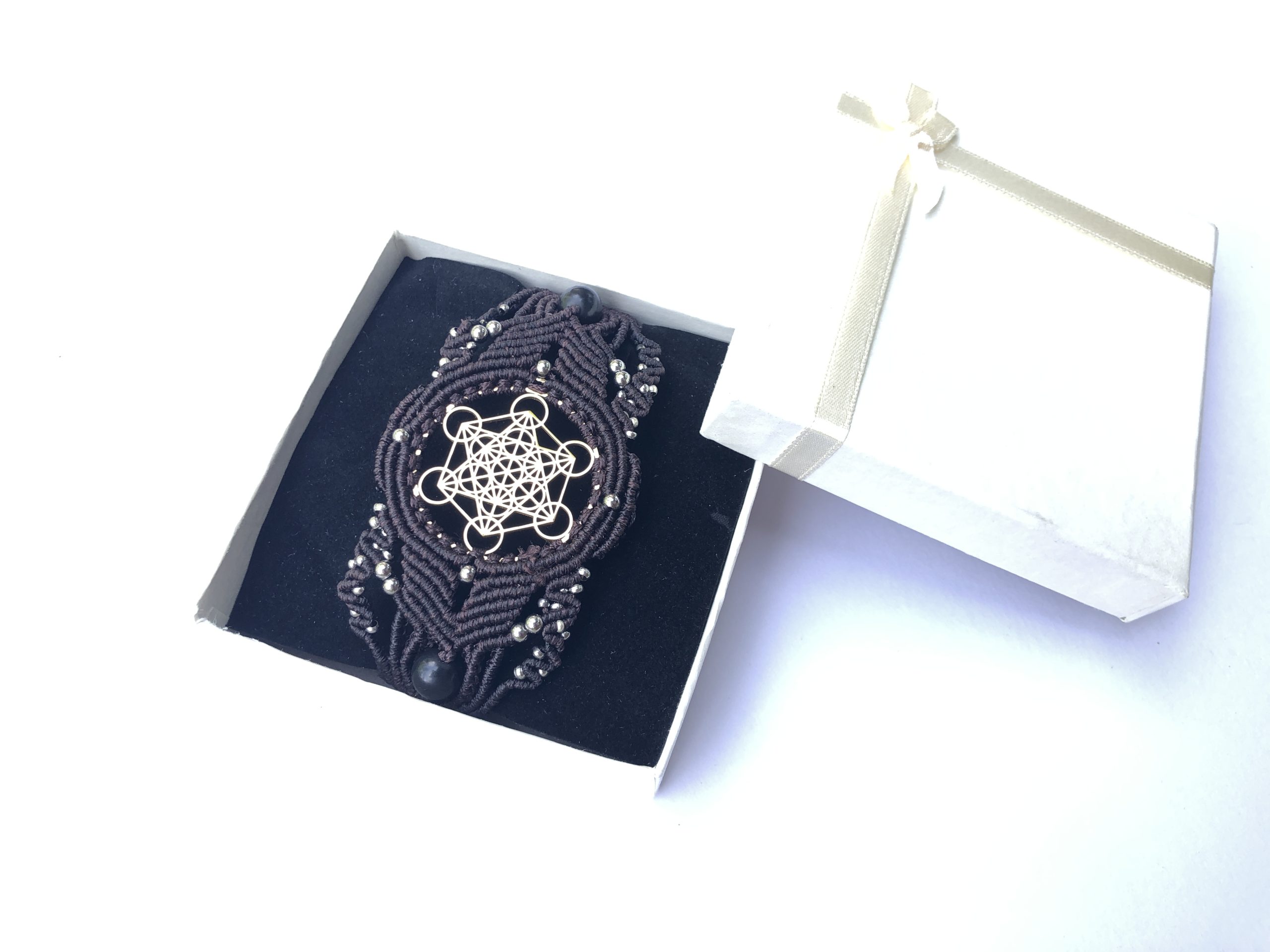 Sacred Geometry Brown Bracelet Metatron - Image 10