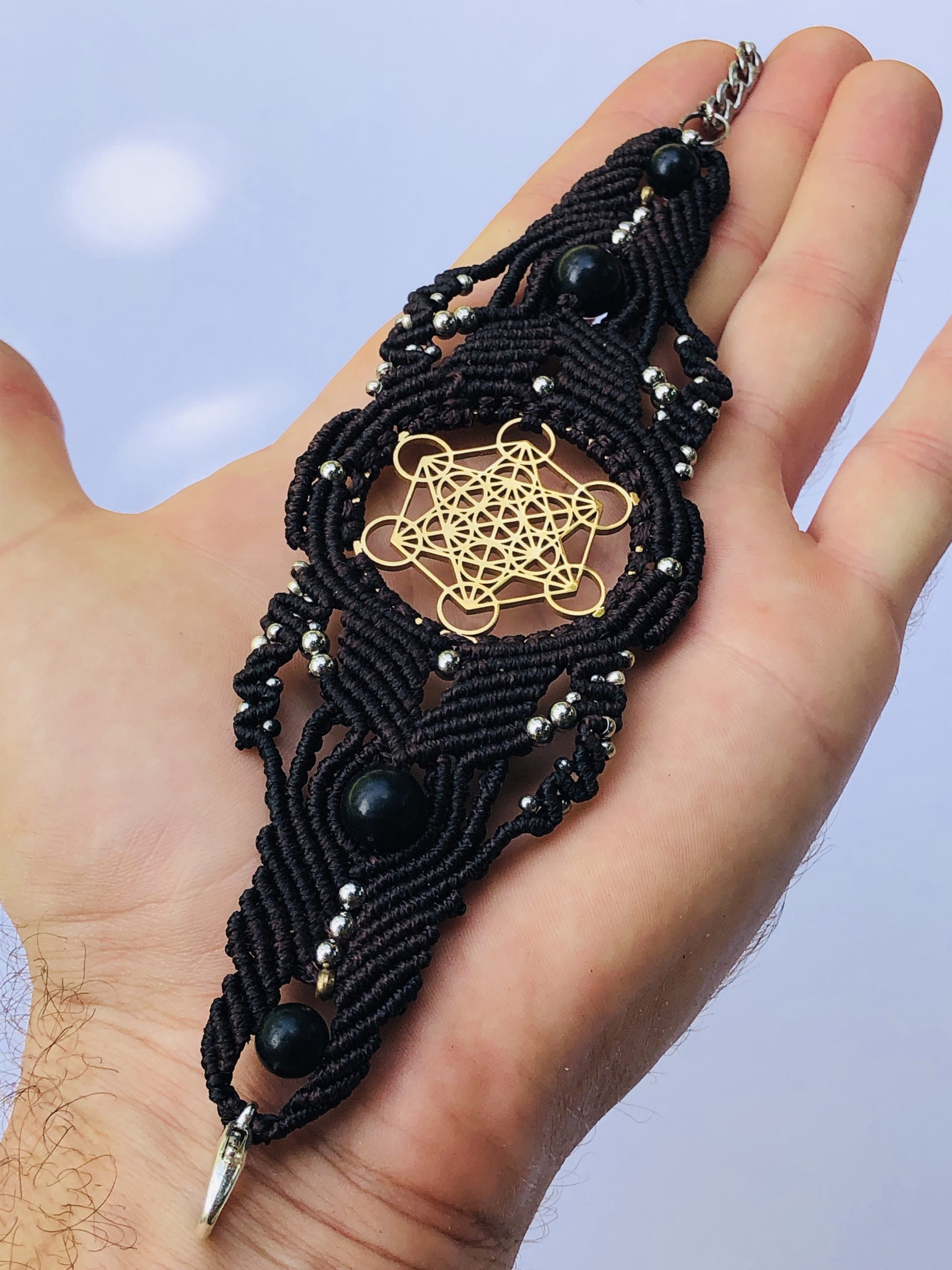 Sacred Geometry Brown Bracelet Metatron - Image 7