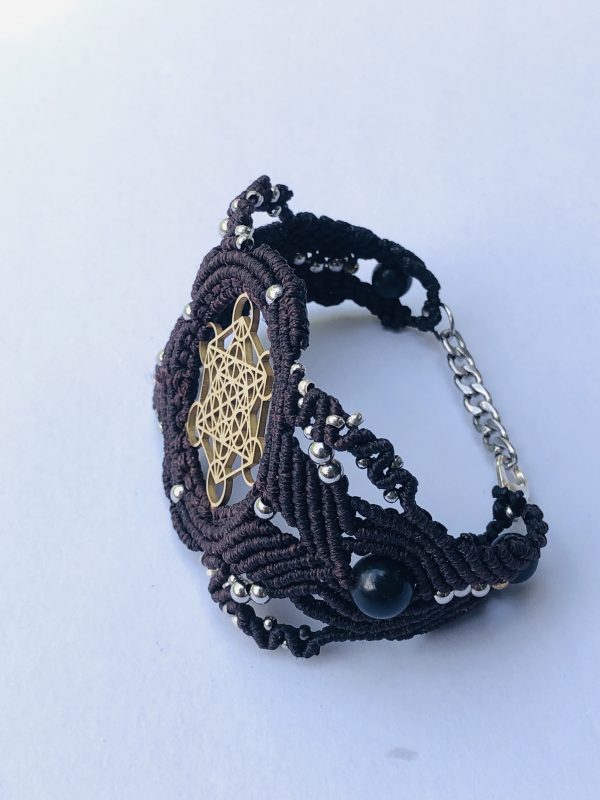 Sacred Geometry Brown Bracelet Metatron - Image 9