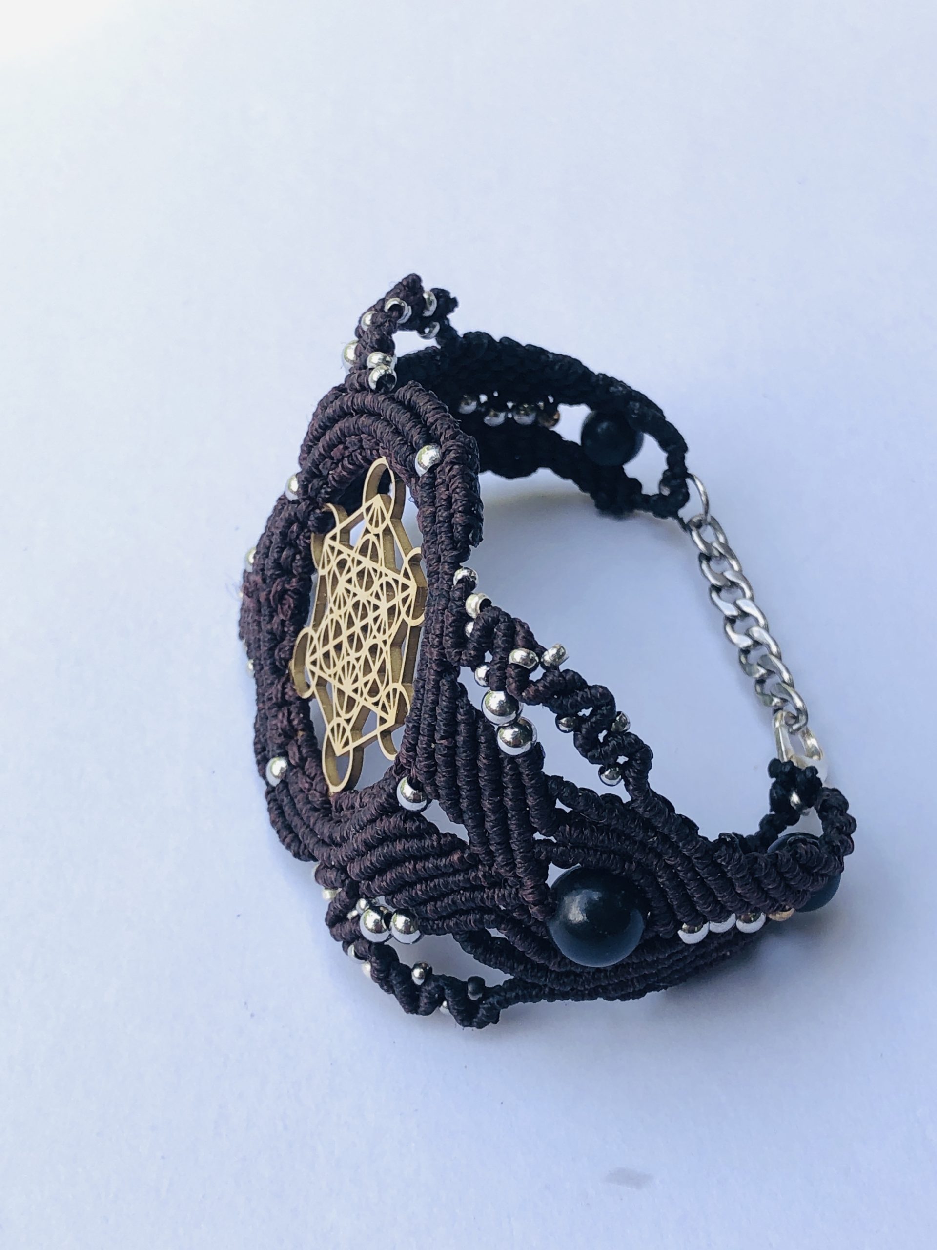 Sacred Geometry Brown Bracelet Metatron - Image 9