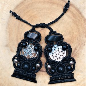 Apple watch strap  Metatron+Flower of life with Shungite
